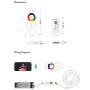 Контролер PROLUM RGB+W; Wi-Fi; TUYA; TOUCH; 18A; Series: HomeLink, 404013 Контролер PROLUM RGB+W; Wi-Fi; TUYA; TOUCH; 18A; Series: HomeLink, 404013