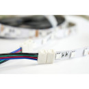 Конектор PROLUM™ для LED стрічки 10 мм, RGB + 2 затискача, 503008