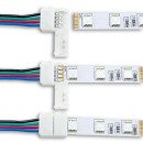 Коннектор PROLUM™ для LED ленты 10 мм, RGB + 2 зажима, 503008