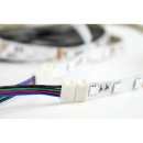 Коннектор PROLUM™ для LED ленты 10 мм, RGB + 2 зажима, 503008