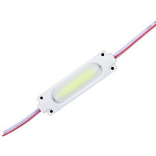 Світлодіодний модуль PROLUM COB 2W (с линзой прозорою) 12V, Рожевий