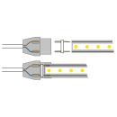 Кабель живлення PROLUM™ для LED стрічки 220V - 12ММ, 503029