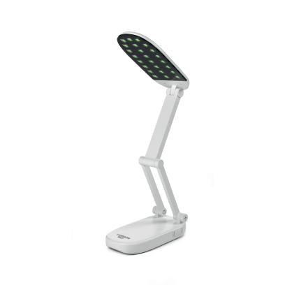 LED лампа настільна LEBRON L-TL-L, 6W, 4100K, Lead-acid, біла, з блоком живлення, 15-13-07