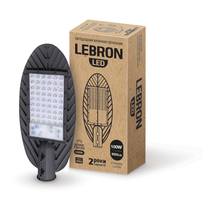 LED світильник LEBRON L-SL, 100W, консольний, SMD, 6200K, 9000Lm, ІР65, 18-00-39