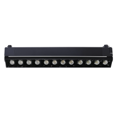 Трековий лінійний поворотній LED світильник VELMAX V-TRL-LA-Black-L, 30W, 2400Lm, 4100K, 220V, чорний