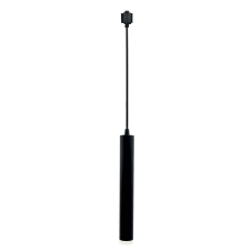 Підвісний трековий LED світильник VELMAX V-P-TRL, 12W,  4100K, 960Lm, O40*300, 220V, чорний