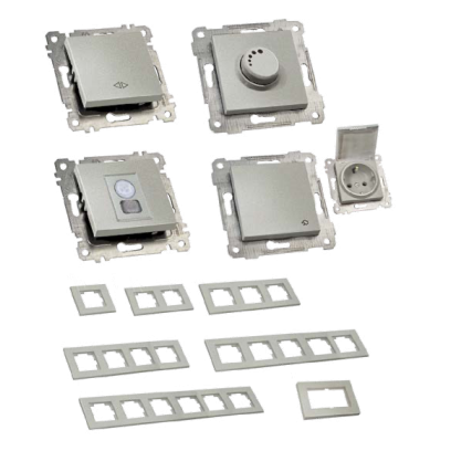 Розетка з/з, 16А, USB+TYPE-C, 2,4А, зі шторками, RITA, Mutlusan, "срібло", (2220 629 0282), 47-11-89