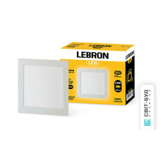 LED світильник LEBRON L-PS-1241, 12W, вбудований, 4100K, з блоком живлення.