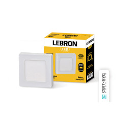 LED світильник LEBRON L-PSS-641, 6W, накладний, 4100K, з блоком живлення.