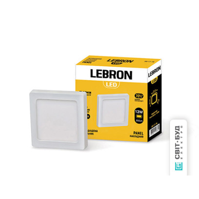LED світильник LEBRON L-PSS-1241, 12W, накладний, 4100K, з блоком живлення., 12-10-88