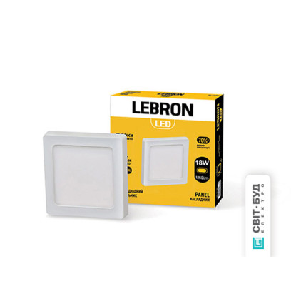 LED світильник LEBRON L-PSS-1841, 18W, нак-ний, 4100K, з блоком живлення., 12-10-94