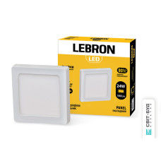 LED світильник LEBRON L-PSS-2465, 24W, накладний, 6500K, з блоком живлення.