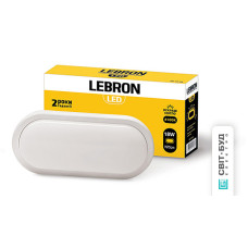 LED світильник LEBRON L-WLO, 18W, овал, 4100K, 1575Lm, ІР65