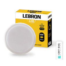 LED світильник LEBRON L-WLR, 18W, круглий, 4100K, 1575Lm, ІР65