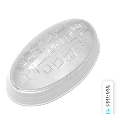 Світильник, пластик, білий, Е27, 40W, 270х160х85мм, IP20, (О-005), 36-12-35