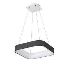 LED світильник VELMAX V-PL-VERONA-S, max 80W, 3000K-6500K, 5200Lm, пульт ДК, чорний