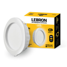 LED світильник LEBRON L-DR-1841, 18W, 1440Lm, 4100K, вбудований