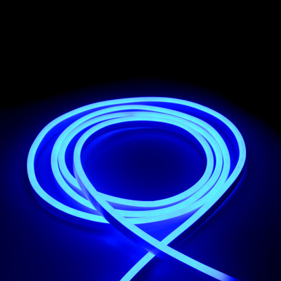 Світлодіодна стрічка NEON light LEBRON L-NS, 8x16мм, SMD 2835, 120LED 7W/m, AC220V, синій, ІР65, (1м, 13-75-04