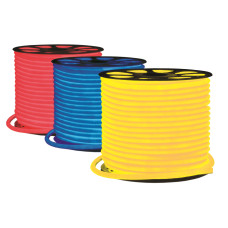 Світлодіодна стрічка NEON LEBRON L-NS, 300°, 14мм, SMD 2835, 120LED 6W/m, AC220V, жовтий лимонний, І