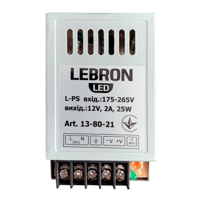 Блок живлення LEBRON L-PS, 12V, 5A, 60W, 13-80-24