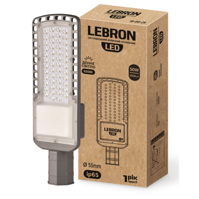 LED світильник LEBRON L-LSL, консольний, 50W,  6500K, 5000Lm, 85-265V, 18-00-25