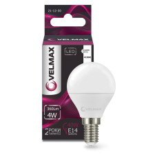  LED лампа VELMAX V-G45, 8W, Е14, 4100K, 720Lm, EMC