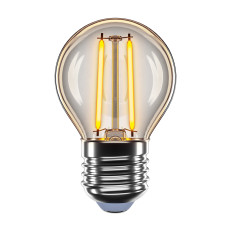 LED лампа VELMAX V-Filament-Amber-G45, 4W, E27, 2200K, 400Lm