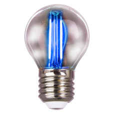 LED лампа VELMAX V-Filament-G45, 2W, E27, синяя, 200Lm
