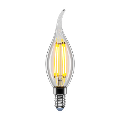Светодиодная лампа VELMAX V-Filament-C37t, 4Вт, Е14, 4100К, 400Лм, 21-42-34