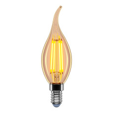 LED лампа VELMAX V-Filament-Amber-C37t, 4W, E14, 2200K, 400Lm