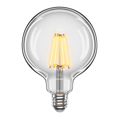 LED лампа VELMAX V-Filament-G125, 8W, E27, 4100K, 800Lm, 21-47-18