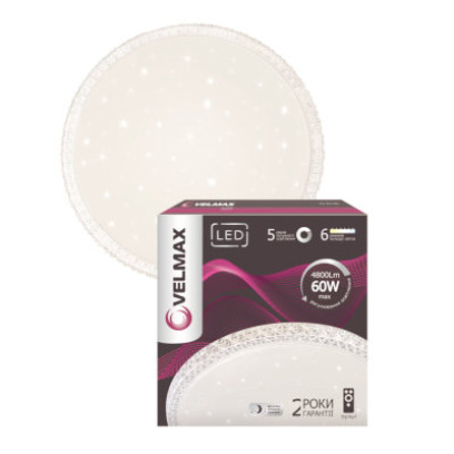 LED світильник VELMAX V-CL-CRYSTAL, 70W, smart, 500*80мм, 3000K-6500K, 4900Lm, пульт ДК, 23-42-61