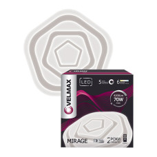 LED світильник VELMAX V-CL-MIRAGE, 70W, smart, 3000K-6500K, 4200Lm, пульт ДК