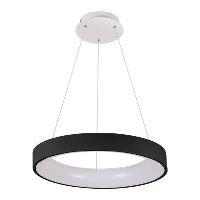 LED світильник VELMAX V-PL-VERONA-R, max 80W, 3000K-6500K, 5200Lm, пульт ДК, чорний, 23-46-32
