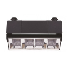Трековий лінійний поворотній LED світильник VELMAX V-TRL-LA, 10W, 800Lm, 4100K, 220V, чорний