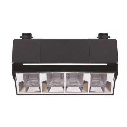 Трековый линейный поворотный LED светильник VELMAX V-TRL-LA, 10W, 800Lm, 4100K, 220V, черный, 25-31-64