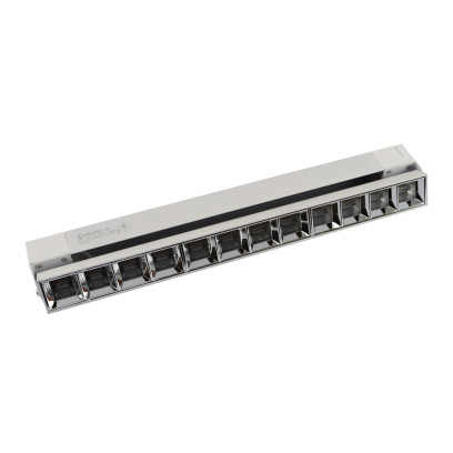Трековий лінійний поворотній LED світильник VELMAX V-TRL-LA, 30W, 2400Lm, 6500K, 220V, білий, 25-31-77