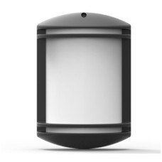 Світильник парковий GARDEN настінний, 40W, E27, IP44, ударост. PC/PP, чорний, (016 038 010124)