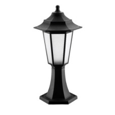 Світильник парковий FLORA, 40W, E27, IP44, ударост. PC/PP, чорний, (016 038 010116).