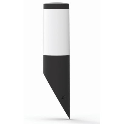 Світильник GARDEN косий, 40W, E27, IP44, ударост. PC/PP, чорний, (016 038 010122), 38-52-32