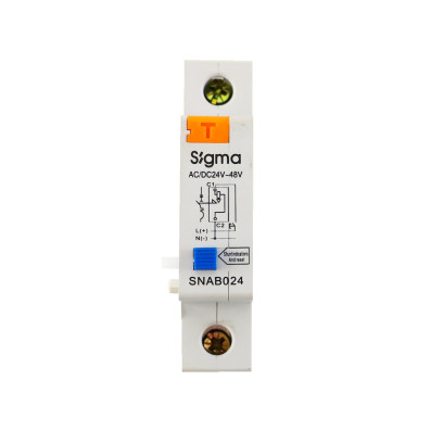 Расцепитель независим для Автоматический изм. SIGMA 4,5-6кА, AC-DC 24-48Вольт (SNAB024), 55-58-37