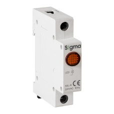Індикатор світлосигнальний модульний SIGMA 220V AC, червоний (SSL-R220A)