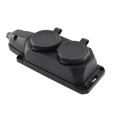 Колодка 2 гнізда з/з, 16А, каучук, (IP44), AY-KA, (55 200 00)