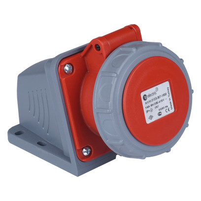 Розетка силова настінна 16А/4 (3Р+РЕ) IP67, TP electric (3123-307-1600), 62-66-62