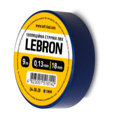 Ізострічка ПВХ Lebron 18 мм х  18м,  синя