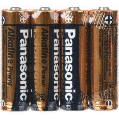Батарейка LR06 Alkaline Power,shrink, PANASONIC (LR6APB/4P), 75-10-36