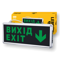 LED світильник аварійний LEBRON L-EL, 2W, AC/DC, 600mAh, Ni-Cd, 2 сторони