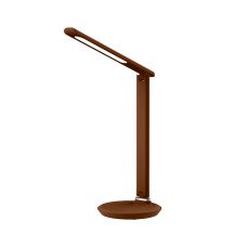  LED настольная лампа LEBRON L-TL-L, 9W, 3000K-6500K, коричневая "кожа", с блоком питания