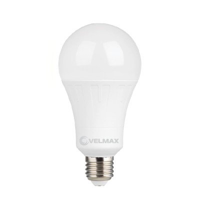 LED лампа VELMAX V-А60, 12W, 12-36V, E27, 4100K, 1200Lm, 21-11-52