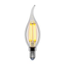LED лампа VELMAX V-Filament-C37t, 4W, E14, 4100K, 400Lm